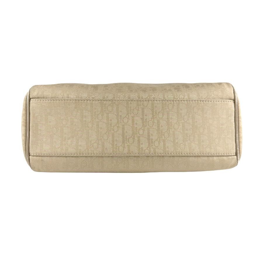 CHRISTIAN DIOR Bag: Nylon Canvas Beige W27H20D11cm w/o accessories;