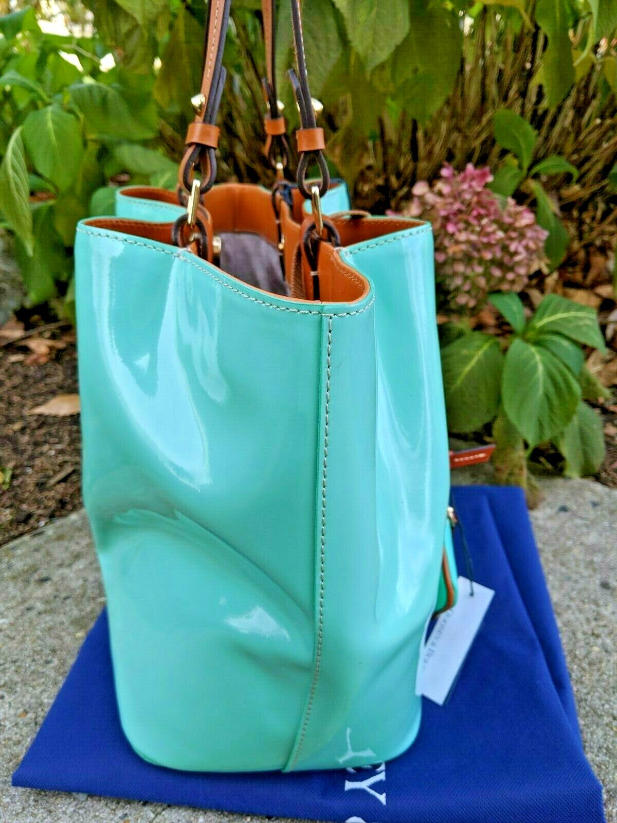 Dooney & Bourke Celery Green 🥬 Patent Leather Large City Flynn