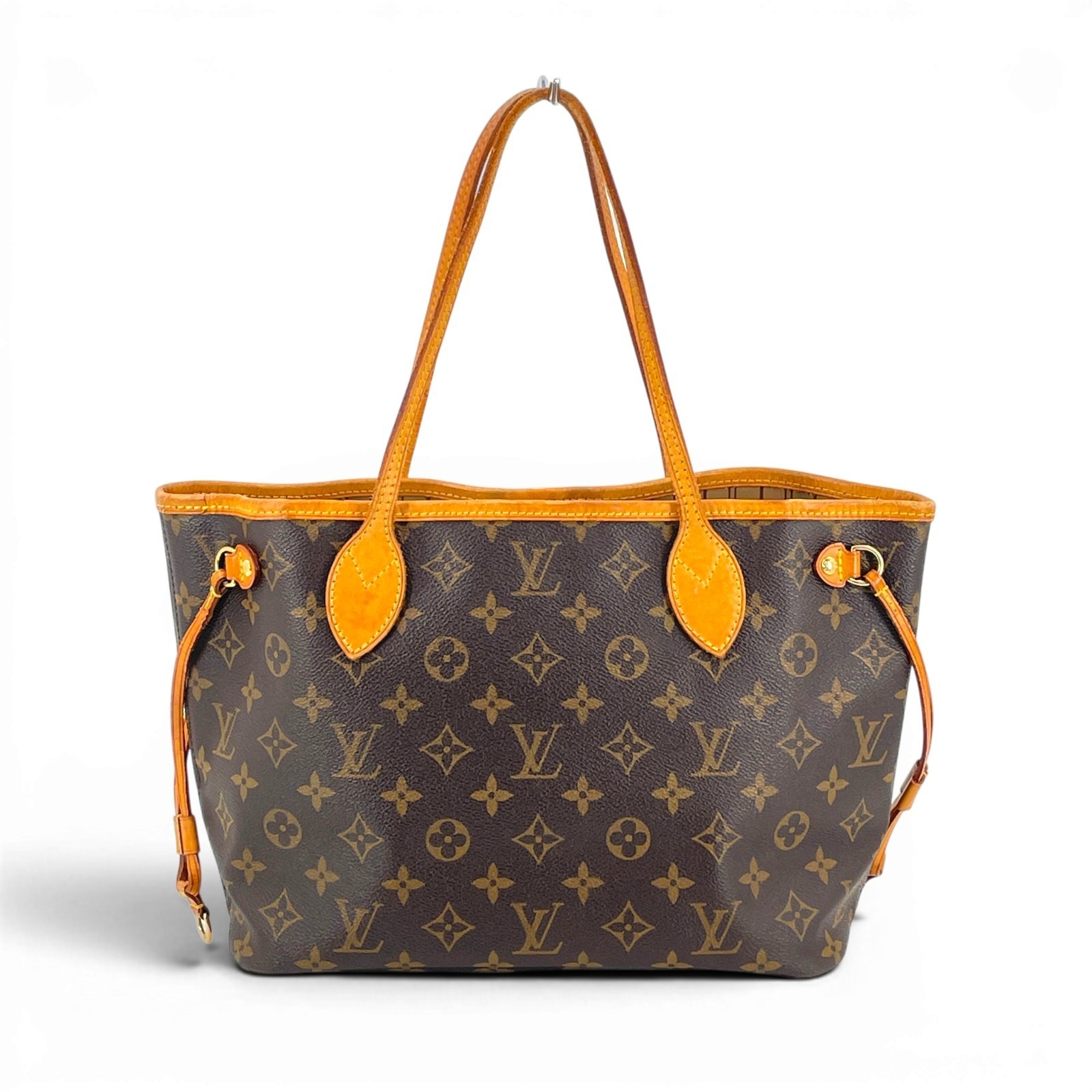 LOUIS VUITTON Neverfull PM Monogram Canvas Brown Tote Shoulder Tote Bag M40155