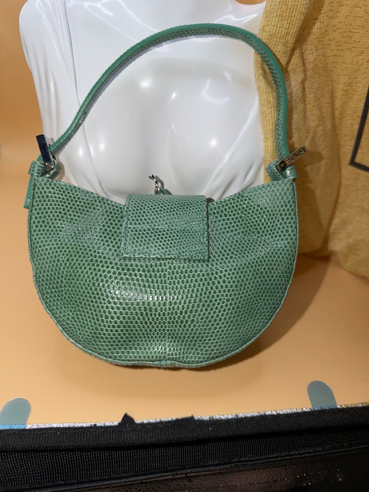Authentic Rare Fendi Snake Mini Croissant Bag. Limited Edition. Early 2000.