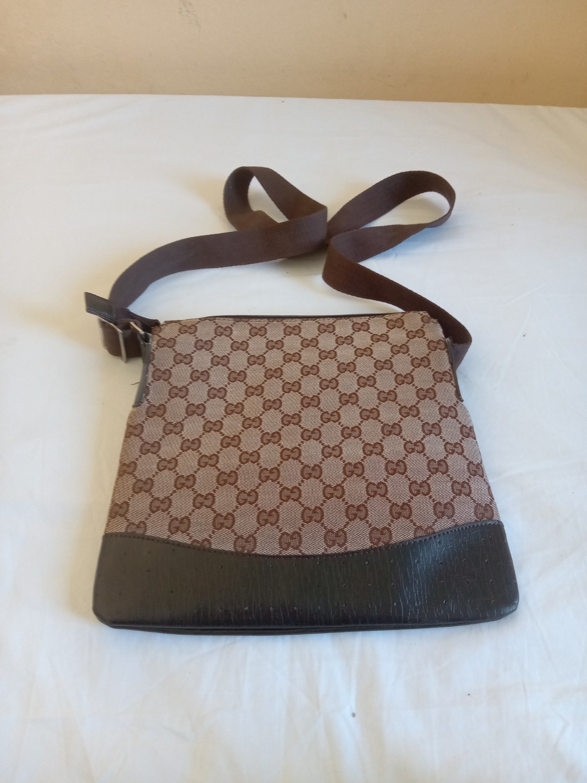 Gucci Brown Canvas Bag