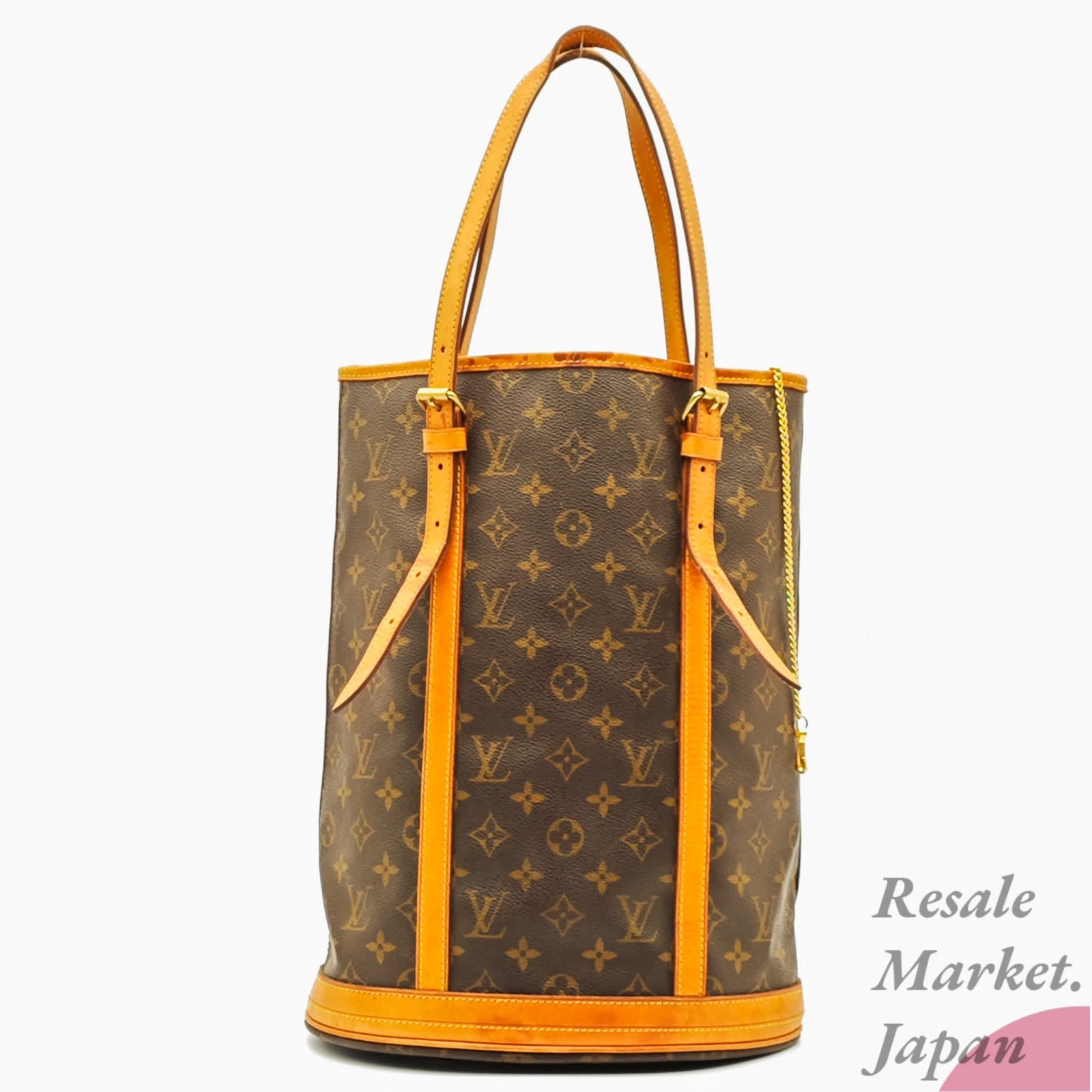 Louis Vuitton Monogram Bucket GM M42236 Tote Bucket Bag Brown Women’s LV Auth