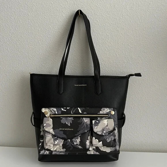 Isaac Mizrahi Live! Wear It Four Ways Tote Bag – Black –