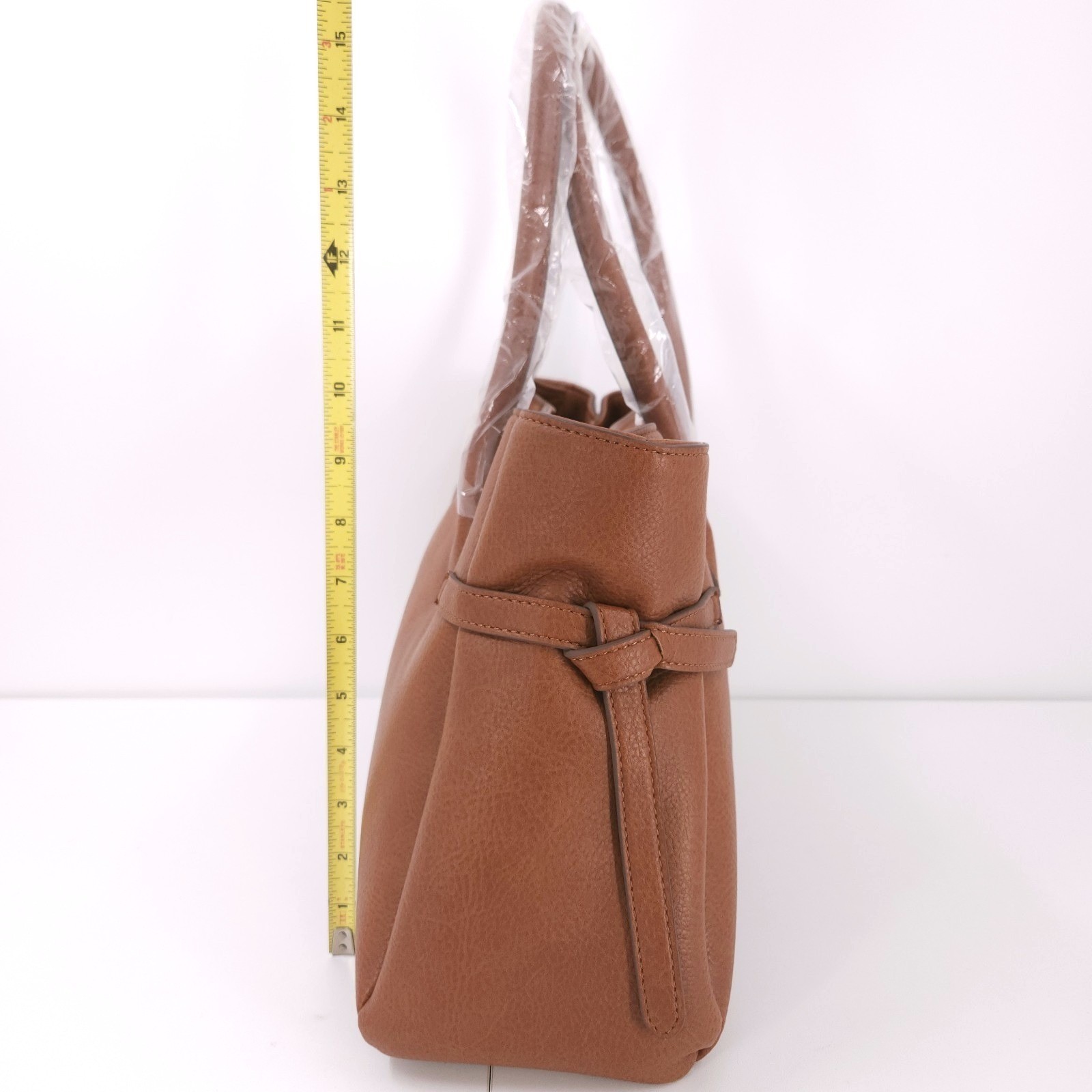 Style & Co Large Soft Satchel Shoulder Handbag Tortoise Shell Large Bag Purse