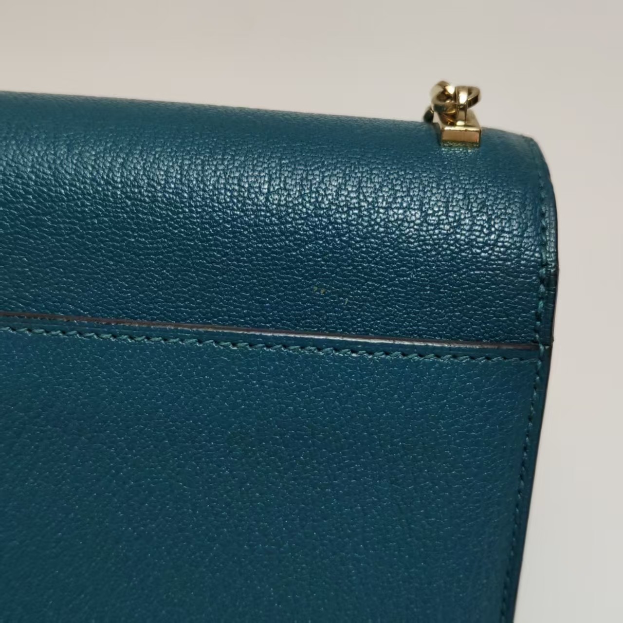 Hermes Verrou Mini 17 Chevre Mysore Vert Bosphore W0 Green GoldHardware GHW Auth