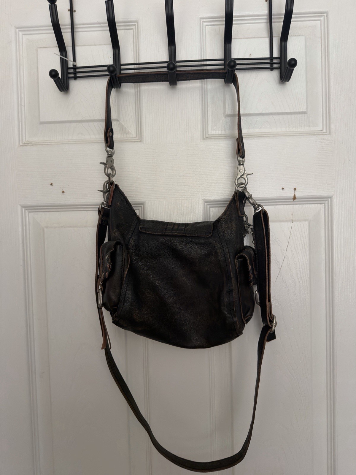 We The Free Baby Leigh Bag in Aged Graphite FREE PEOPLE