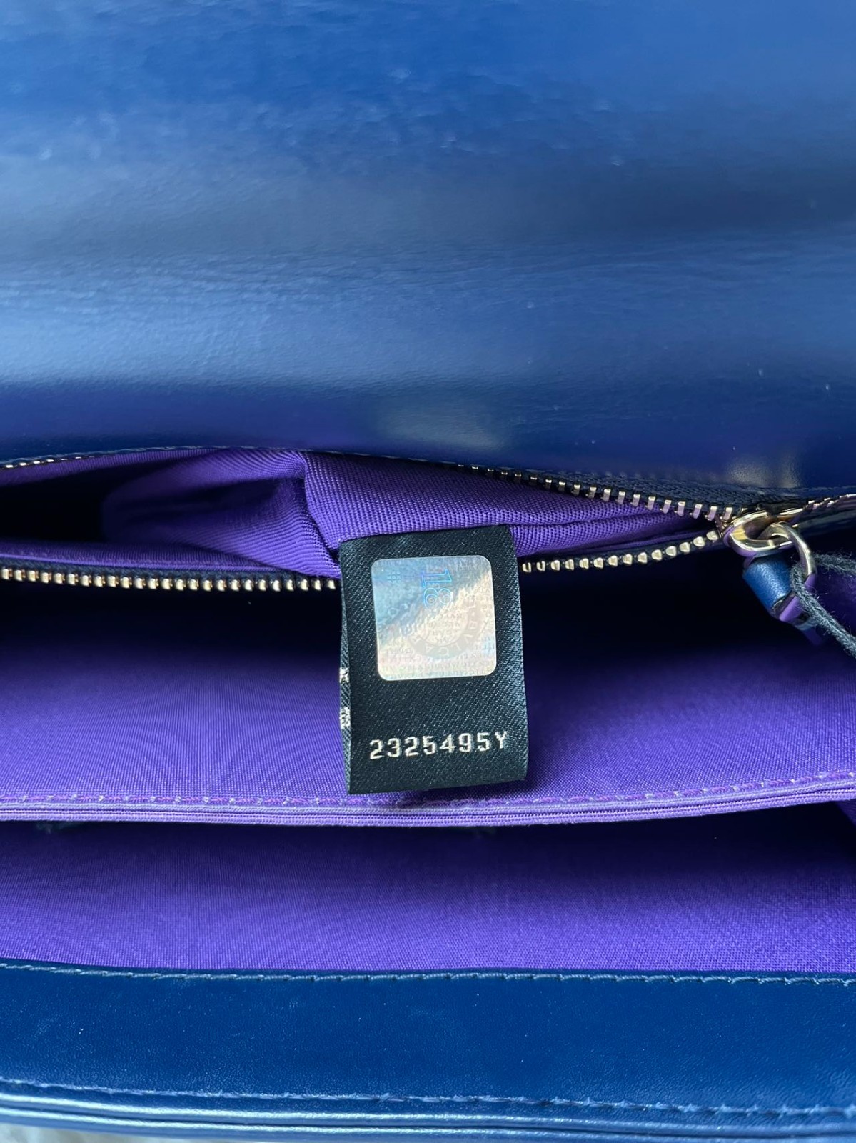 BVLGARI Serpenti Forever Organ Medium 26cm Blue Calfskin P206233570