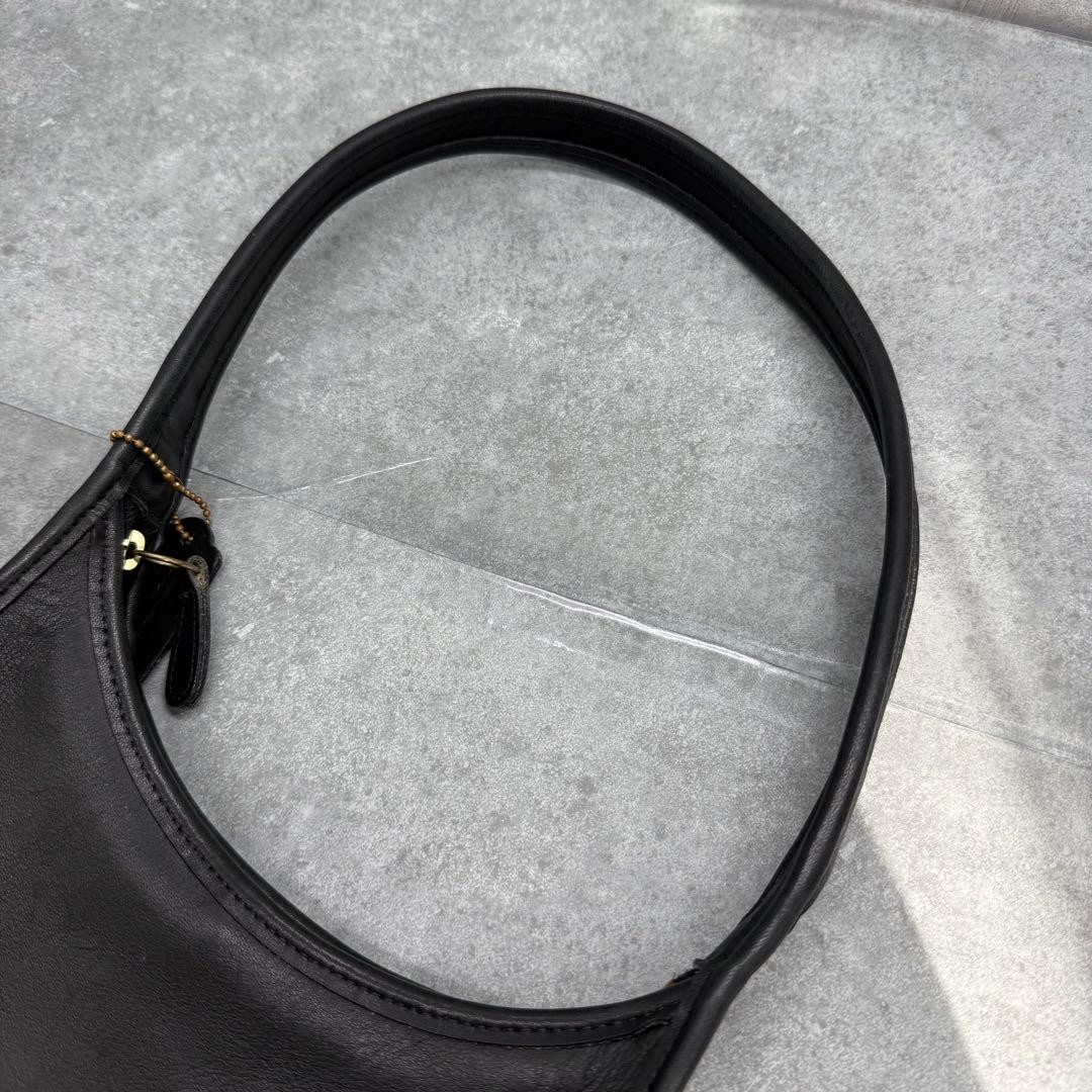 Coach Old Coach 9020 Ergo Shoulder Bag Leather Black Vintage Authentic