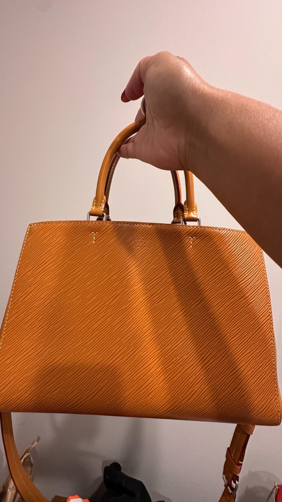 The Louis Vuitton Marelle Tote MM in Epi Leather