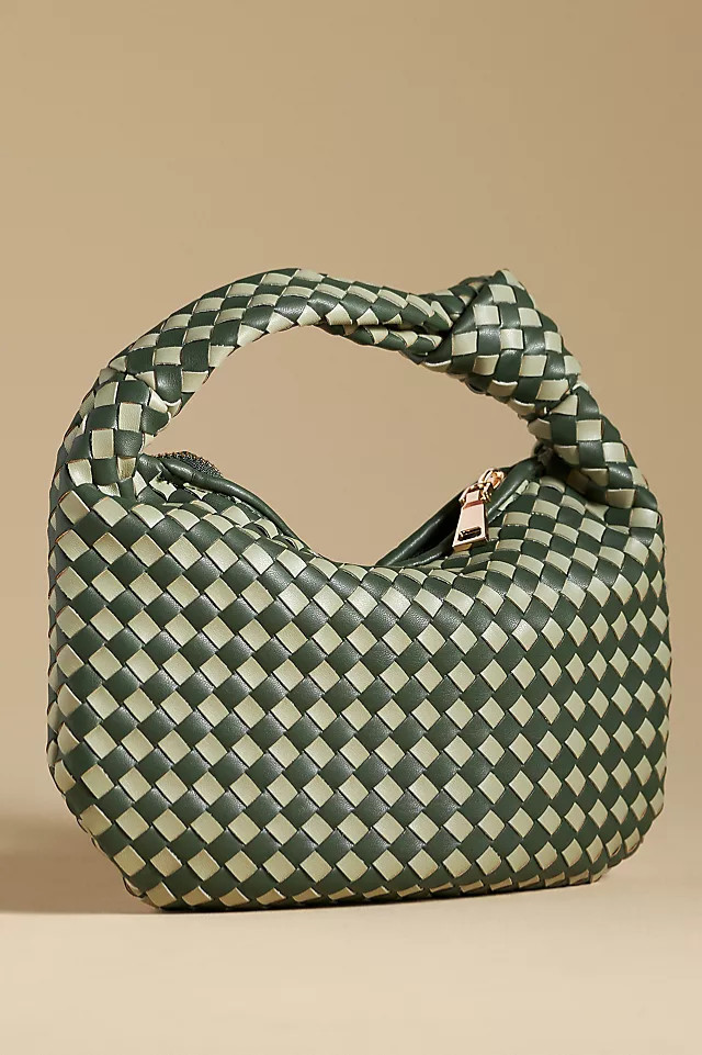 NWT Anthropologie The Brigitte Satchel by Melie Bianco: Check Edition