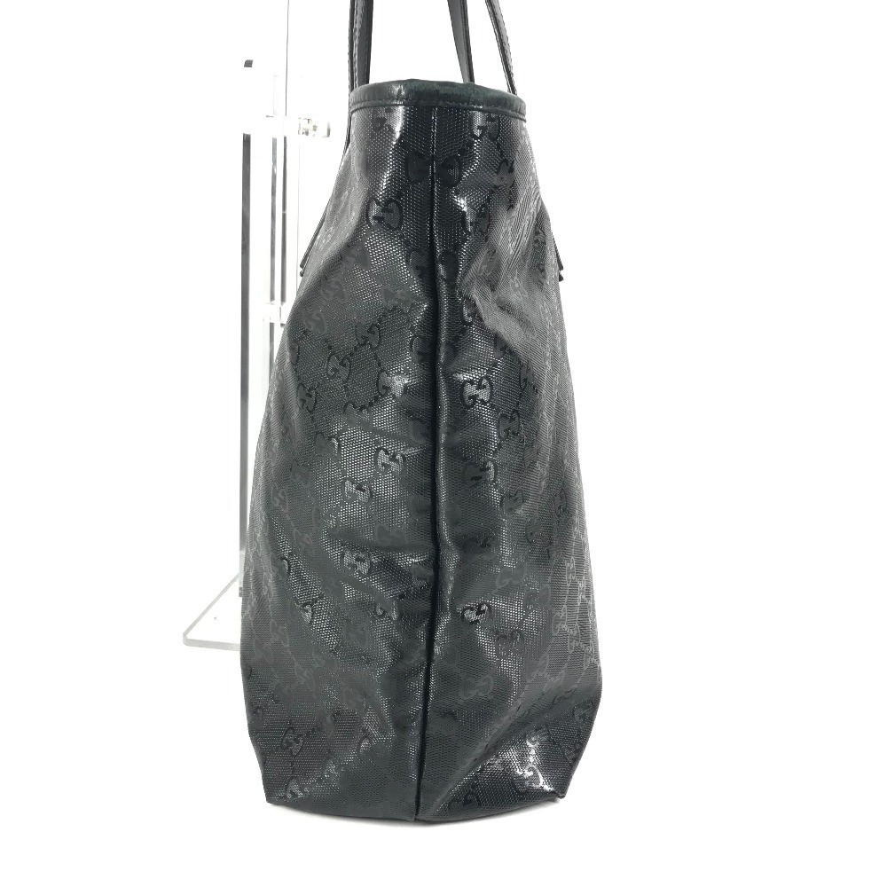 GUCCI GG Imprime Logo Pattern Tote Shoulder Bag Black Women’s 211120 W41.5xH30cm