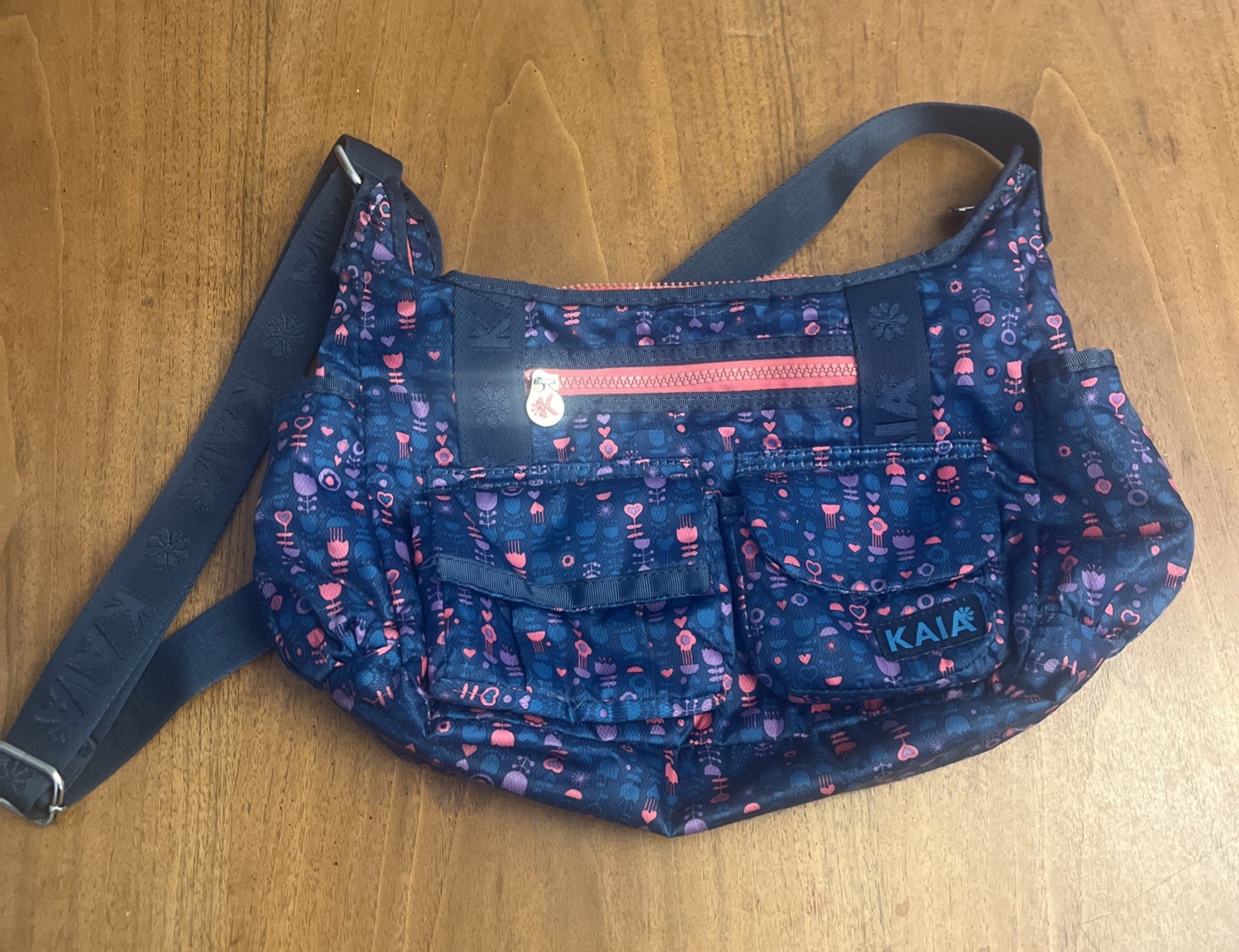 Kaia crossbody purse peacock garden