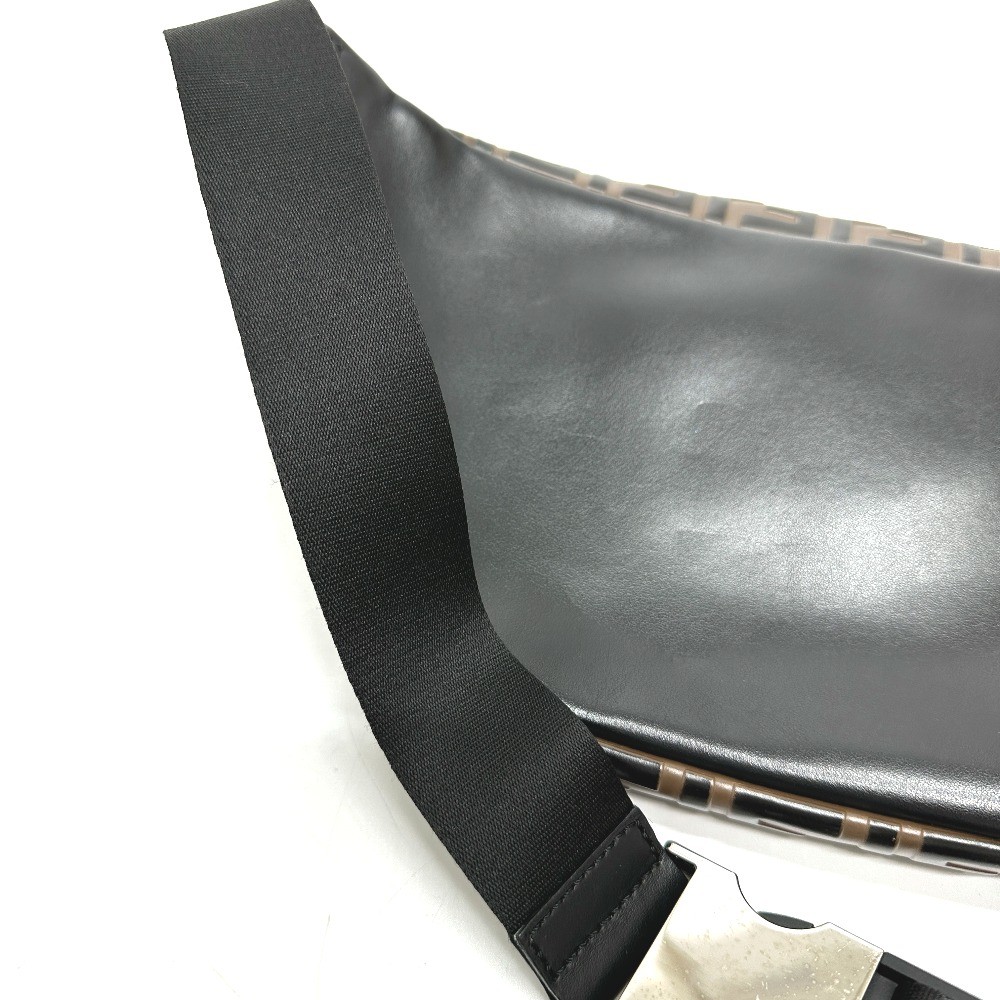 FENDI 7VA434 Crossbody bag Shoulder Bag Zucca Bag body bag Leather Brown/Black