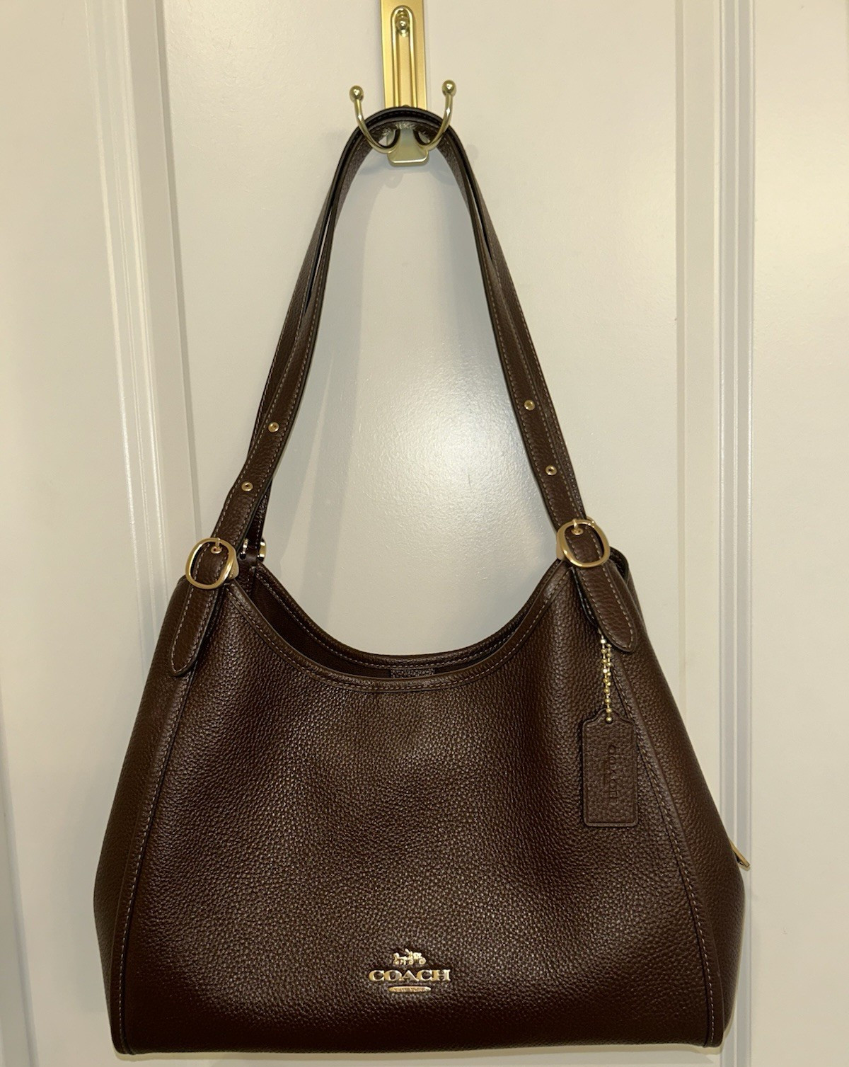 Authentic Coach Erin Shoulder Bag in color MAPLE with Gold Hardware