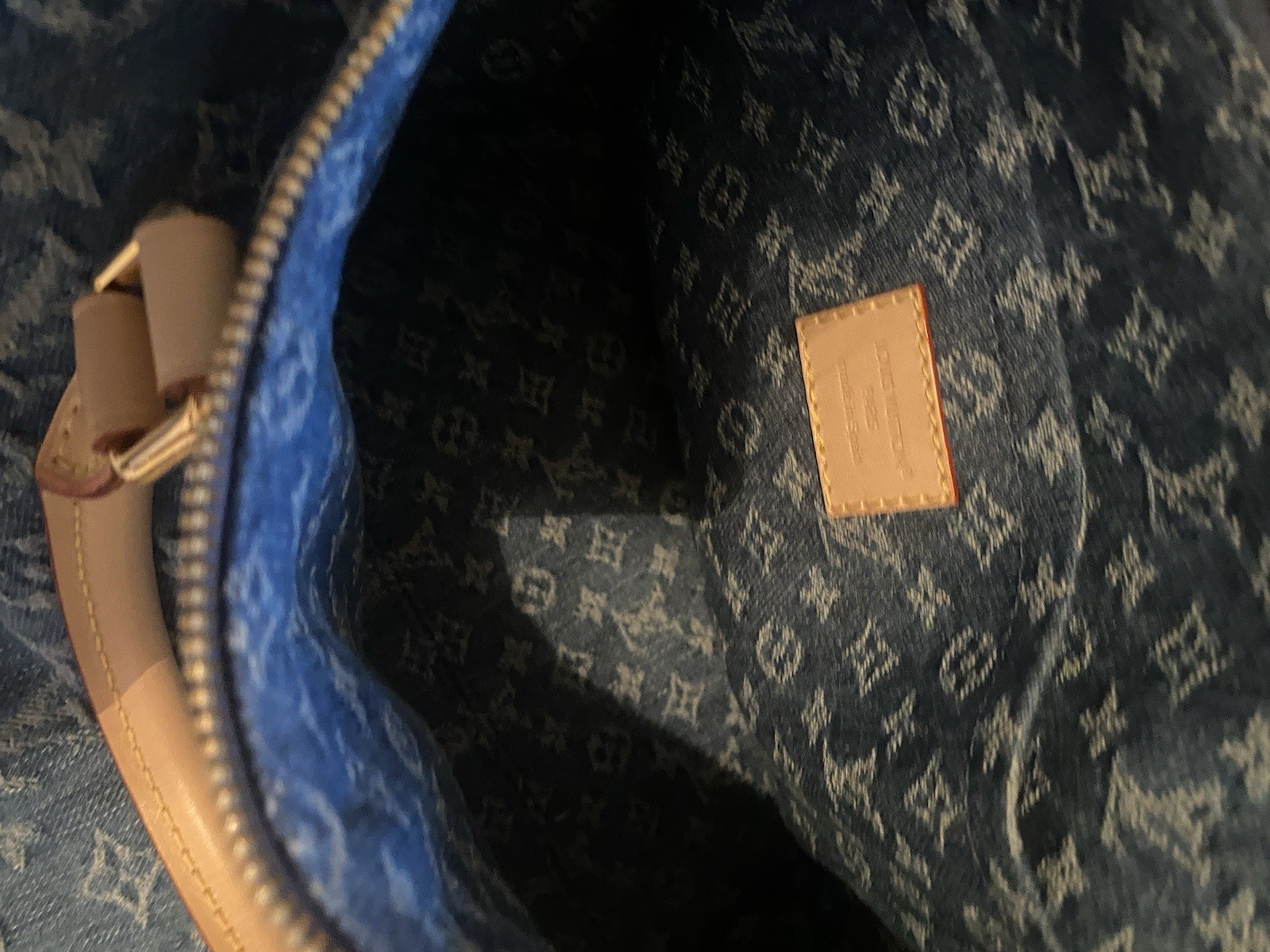 Louis Vuitton denim soft speedy 30