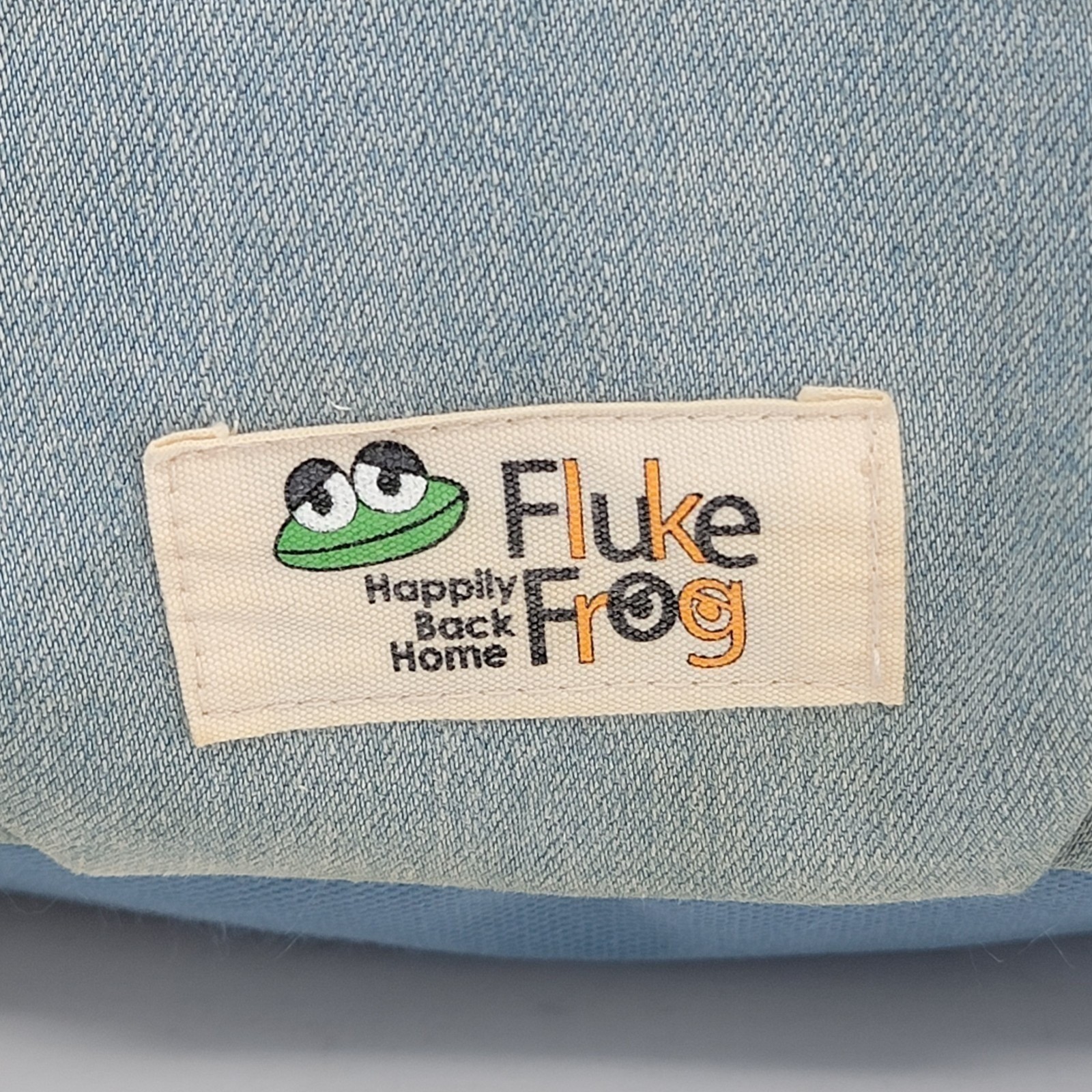 Gym Master Fluke Frog Mini Backpack Bleached Denim Japan Gamaguchi Frame Rare