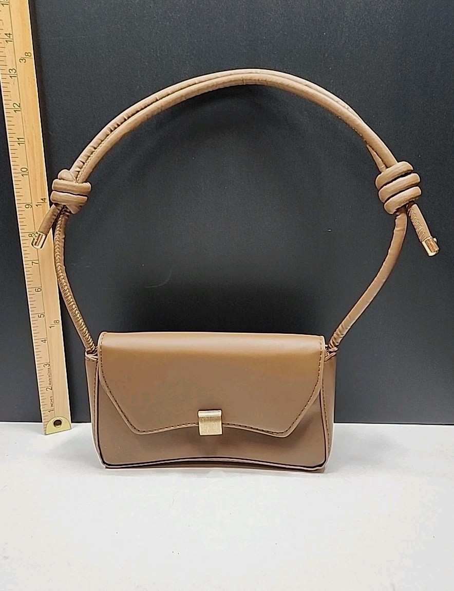 Small purse Handbag, Brown, Approx 4″ X 9″