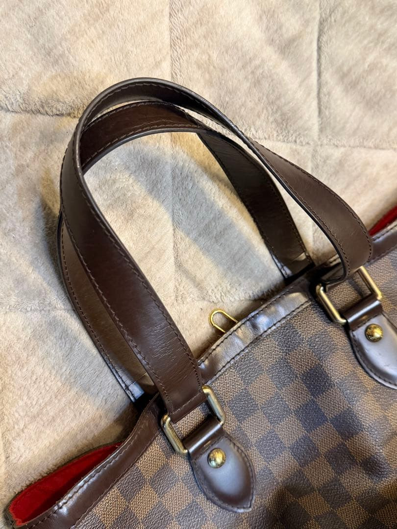 Louis Vuitton Damier Ebene Hampstead MM N51204 Tote Bag Used Item From Japan F/S
