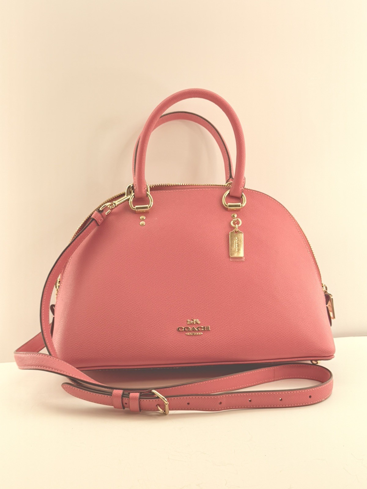 Coach Katy Satchel In Signature Canvas