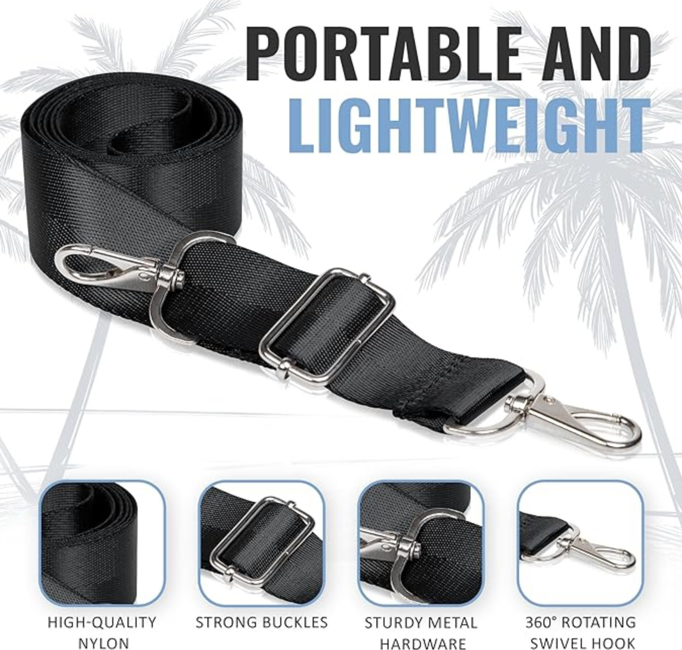 Wide Purse Strap Replacement for Crossbody, Messenger, Duffle, Shoulder Bag