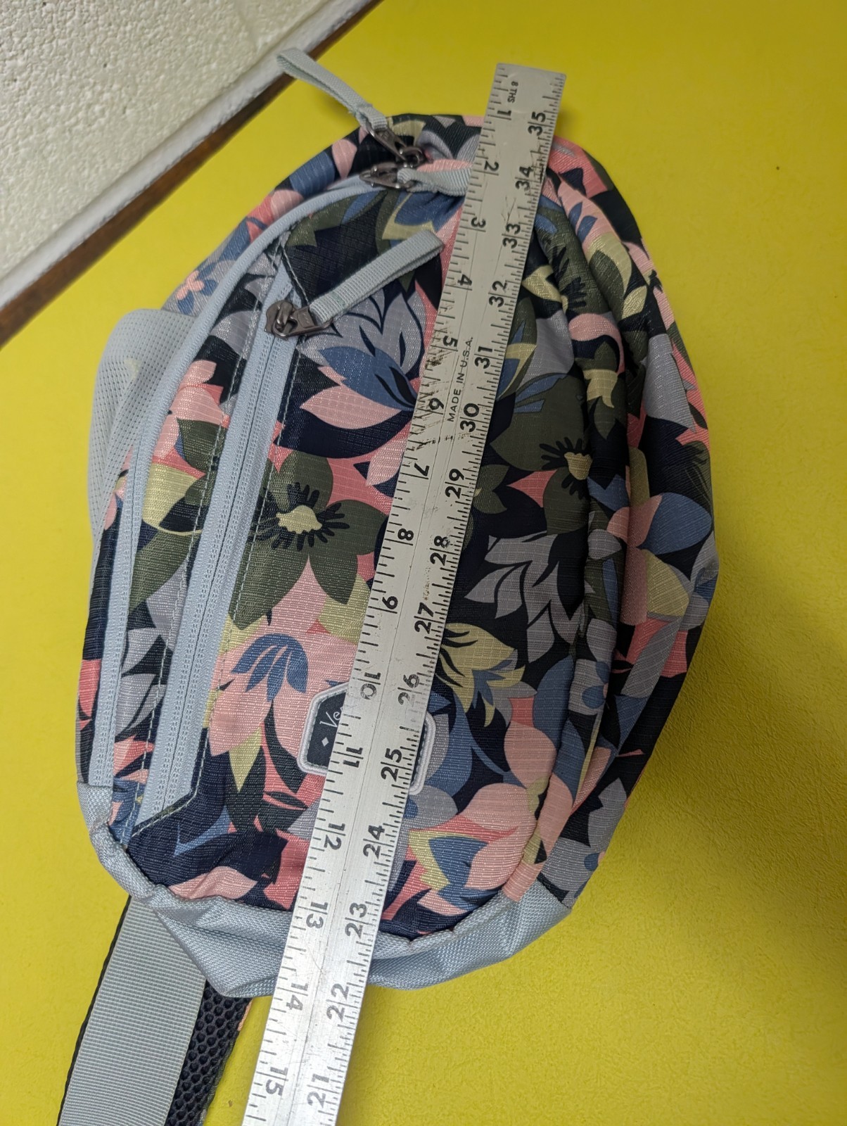 Vera Bradley Lorman Sling Backpack Vineyard Floral Bag Adjustable Purse