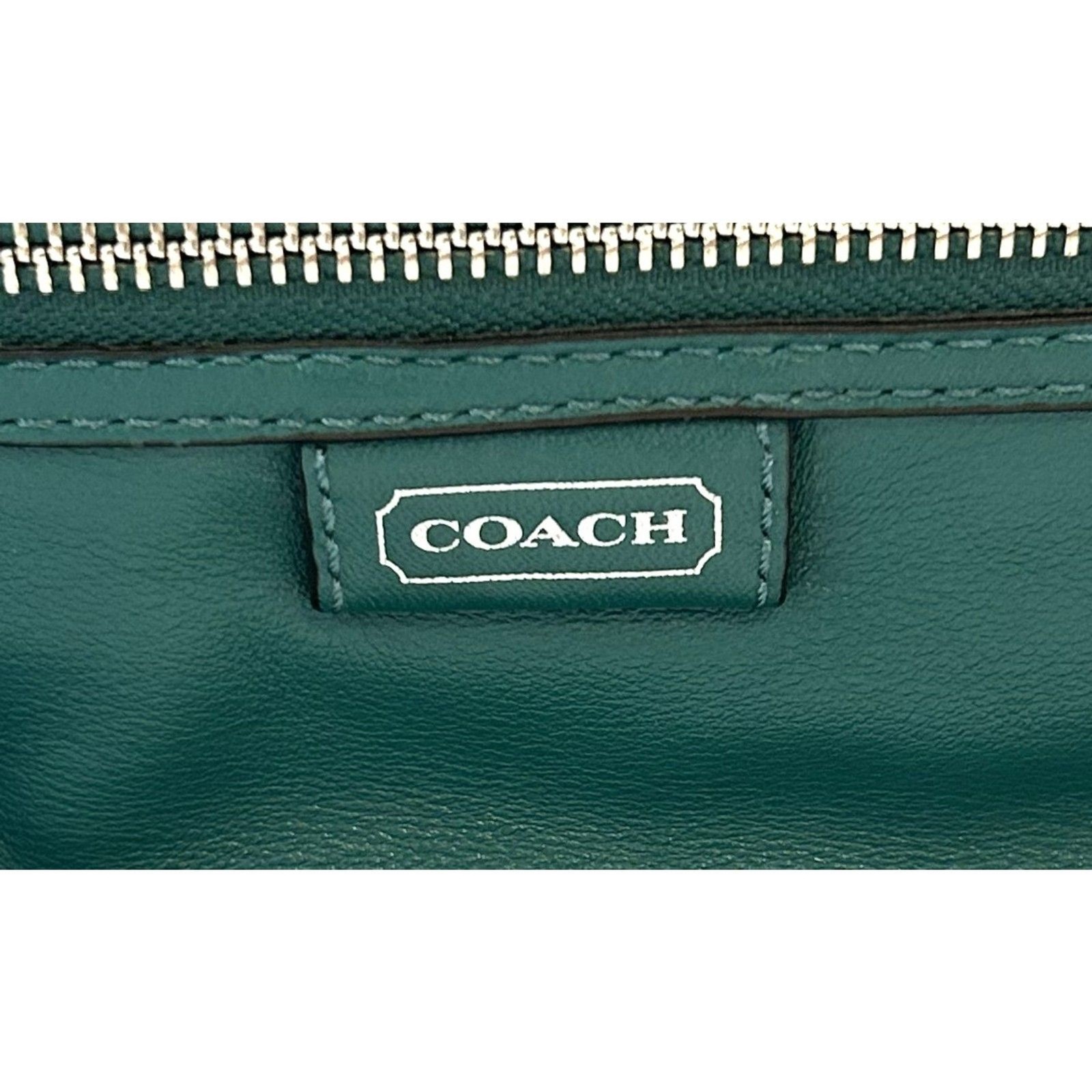 COACH Teal Leather Daisy Mia Crossbody Shoulder Bag & Matching Wallet Set