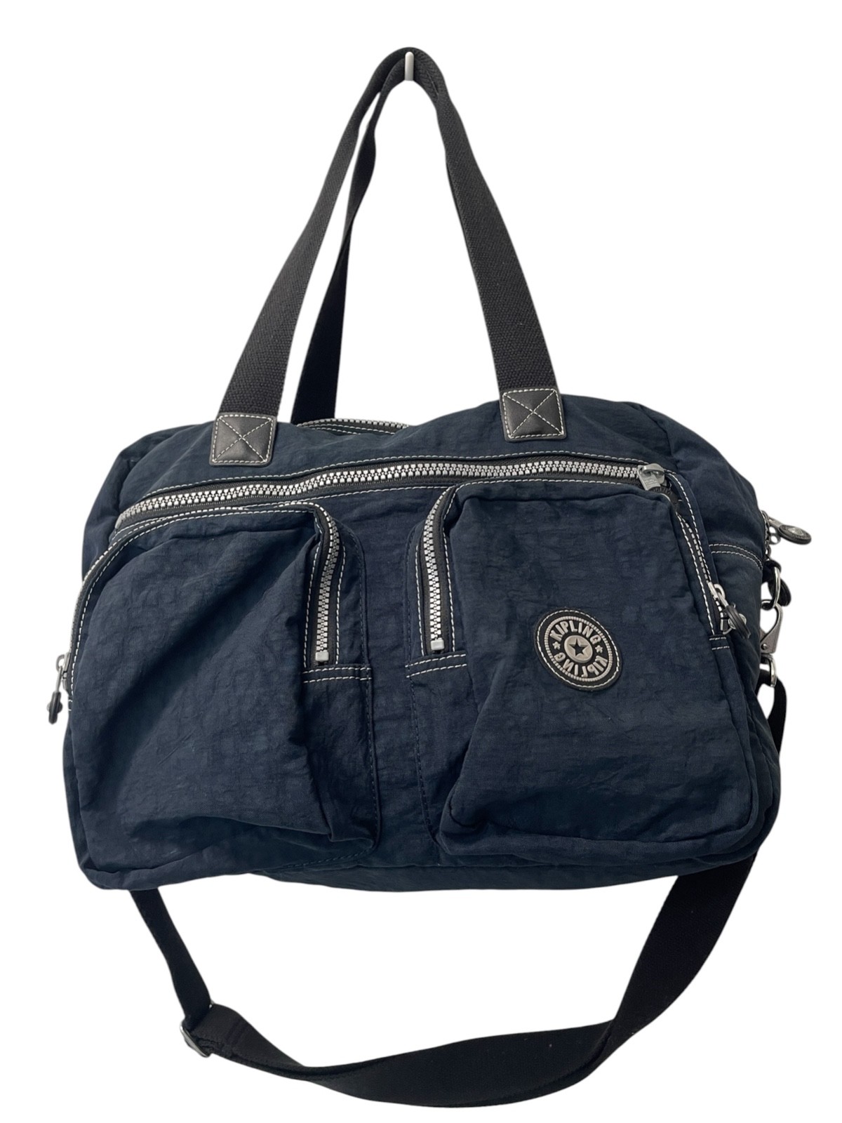 Kipling Medium Convertible Shoulder Bag Crossbody Navy Blue Travel School Work