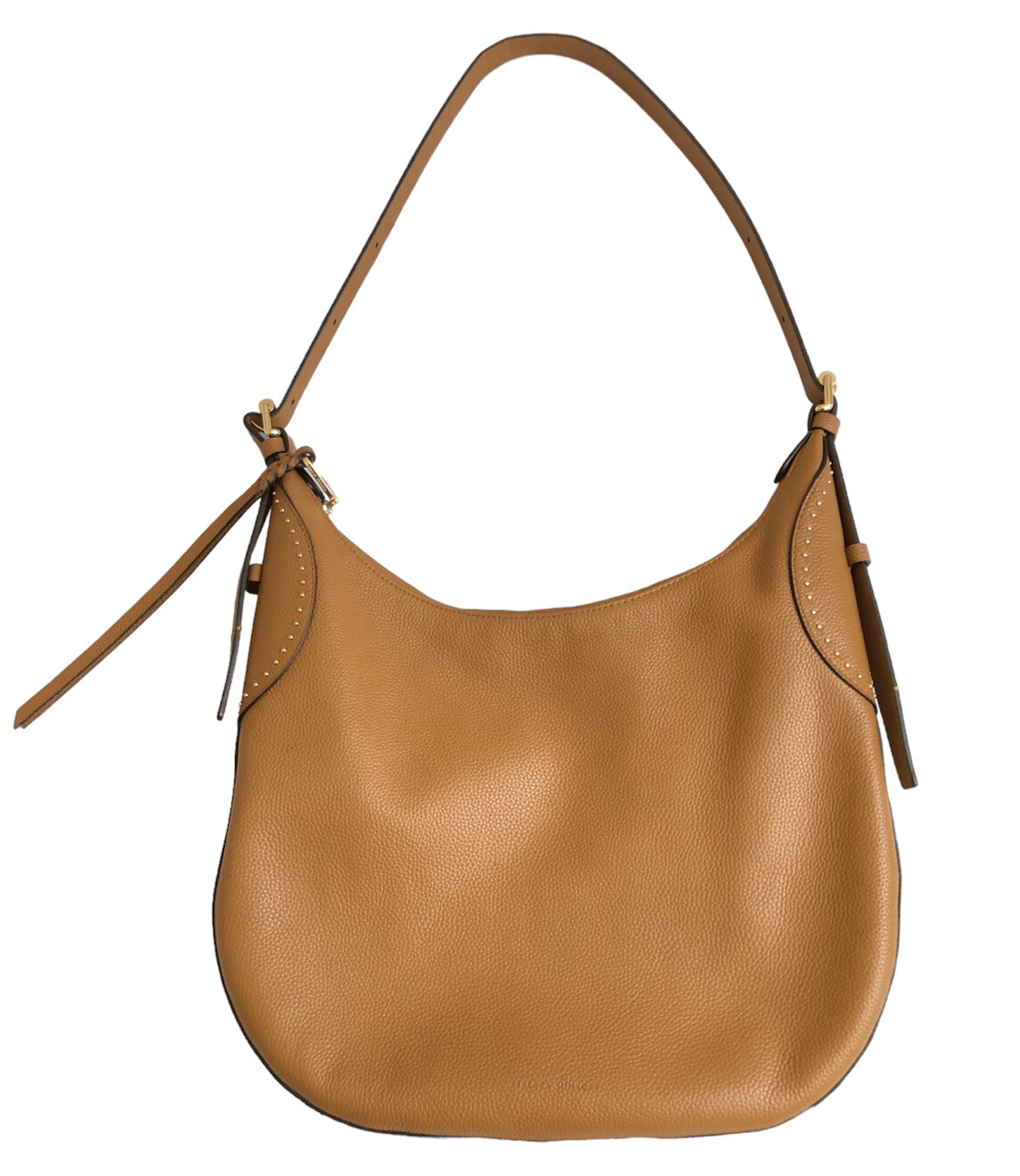Rebecca Minkoff Pippa Studded Tan Hobo Leather Handbag Purse women’s career bag