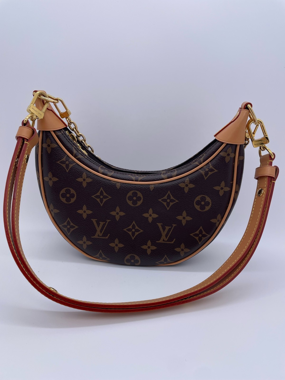 Louis Vuitton Monogram Normal Size Dark Brown Canvas Shoulder Bag Duty Paid