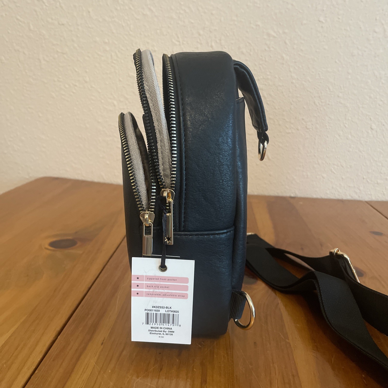 Kedzie Black Neoprene SLOANE SLING Backpacks
