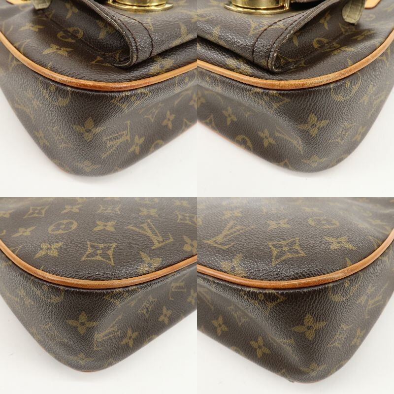 Louis Vuitton Monogram Hudson GM Shoulder Bag Brown M40045 Auth Used