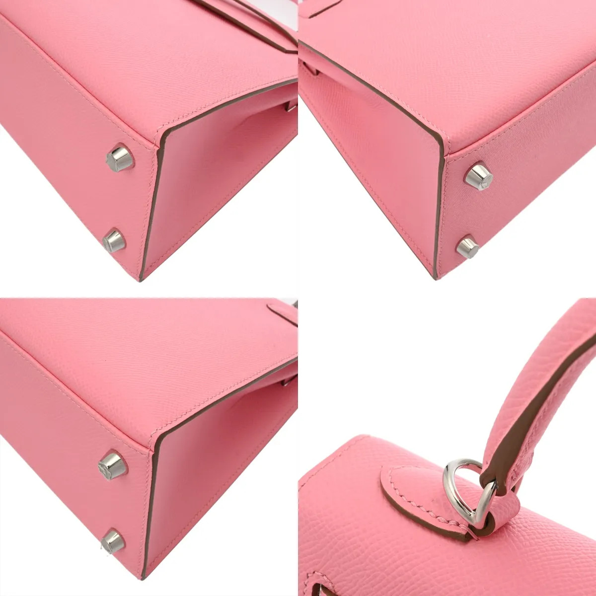 Hermes Kelly Handbag Epsom Leather Pink #WB5372