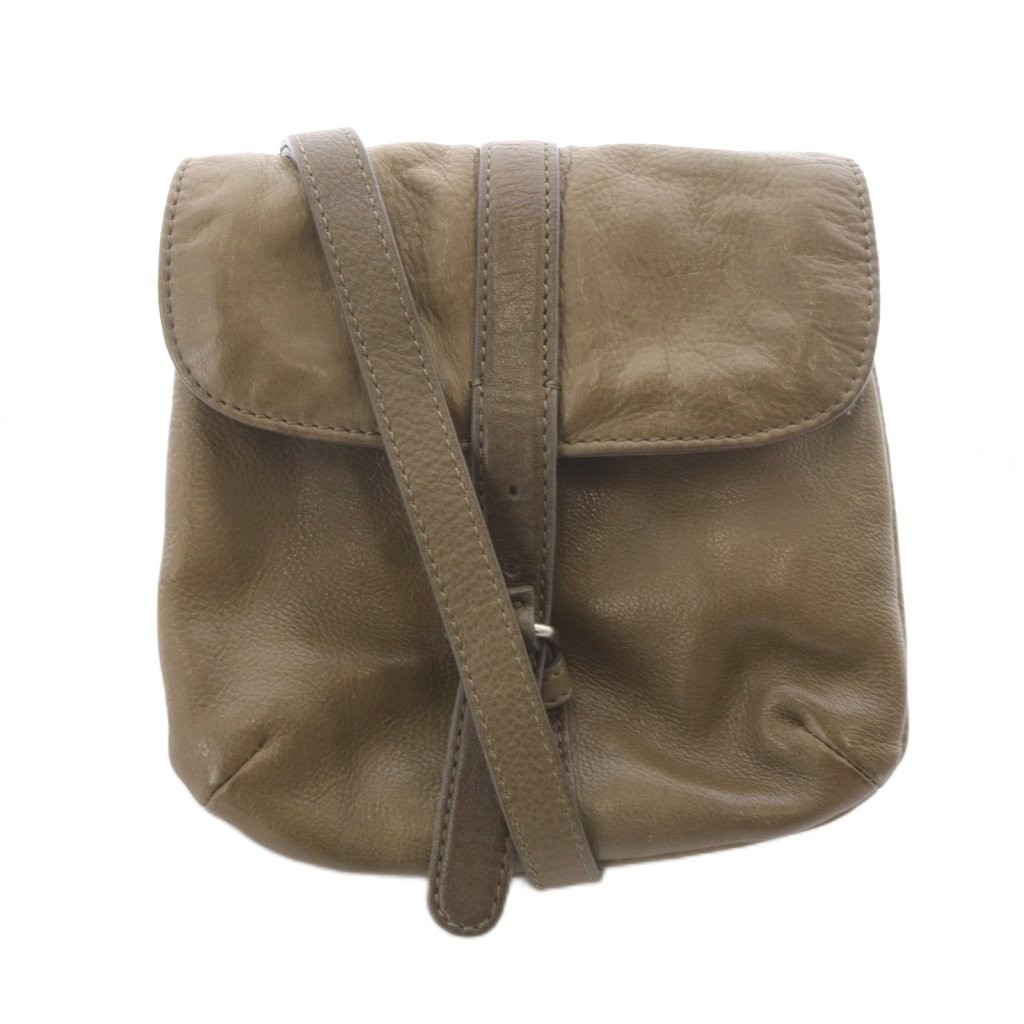 Vanessa Bruno Leather Shoulder Bag Brown AB Condition 18cm/7in Crossbody