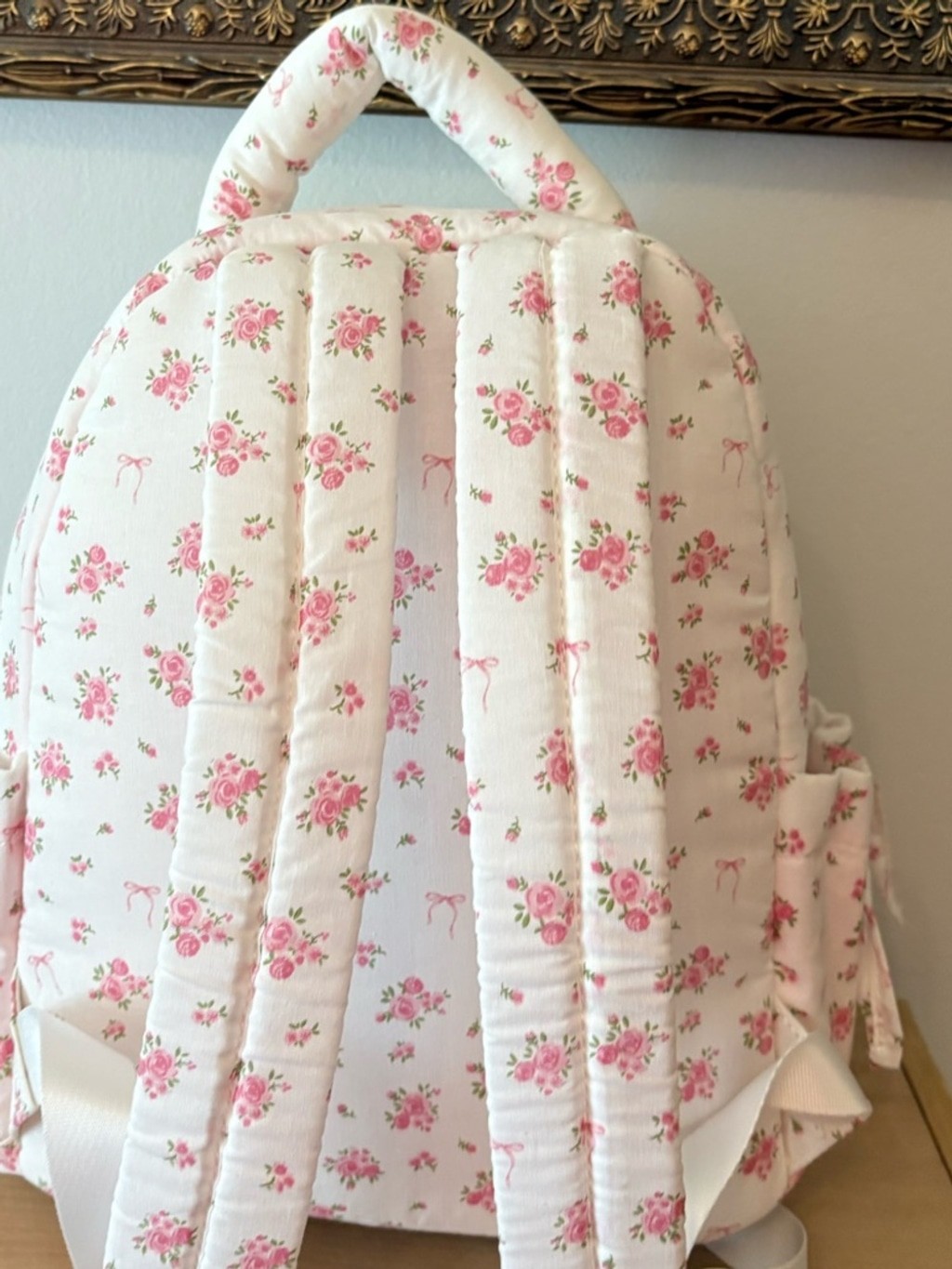 Steve Madden Floral Pink, Blue, and White Mint Backpack Love Shack Fancy Style