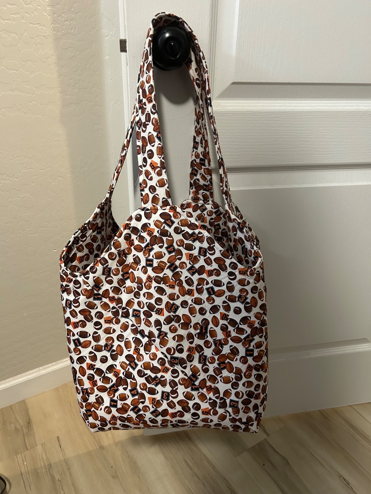 Handmade Mondo Bag Quilted Football Sport
