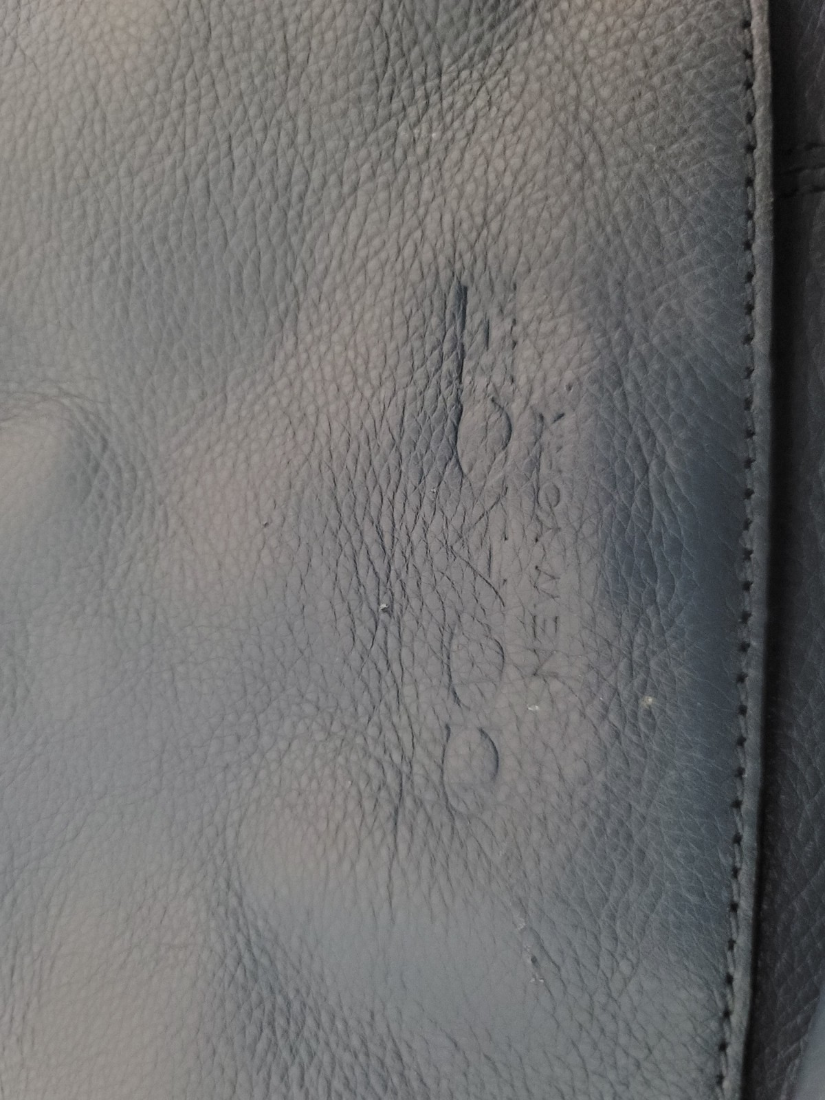 Coach Charles Messenger Bag in Blue Pebbled Leather