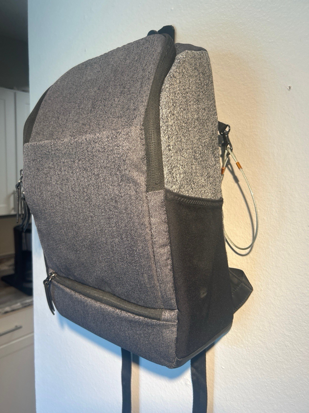 Sherpani Soleil AT Anti-Theft Convertible Backpack Tote Heather GraniteGray MINT