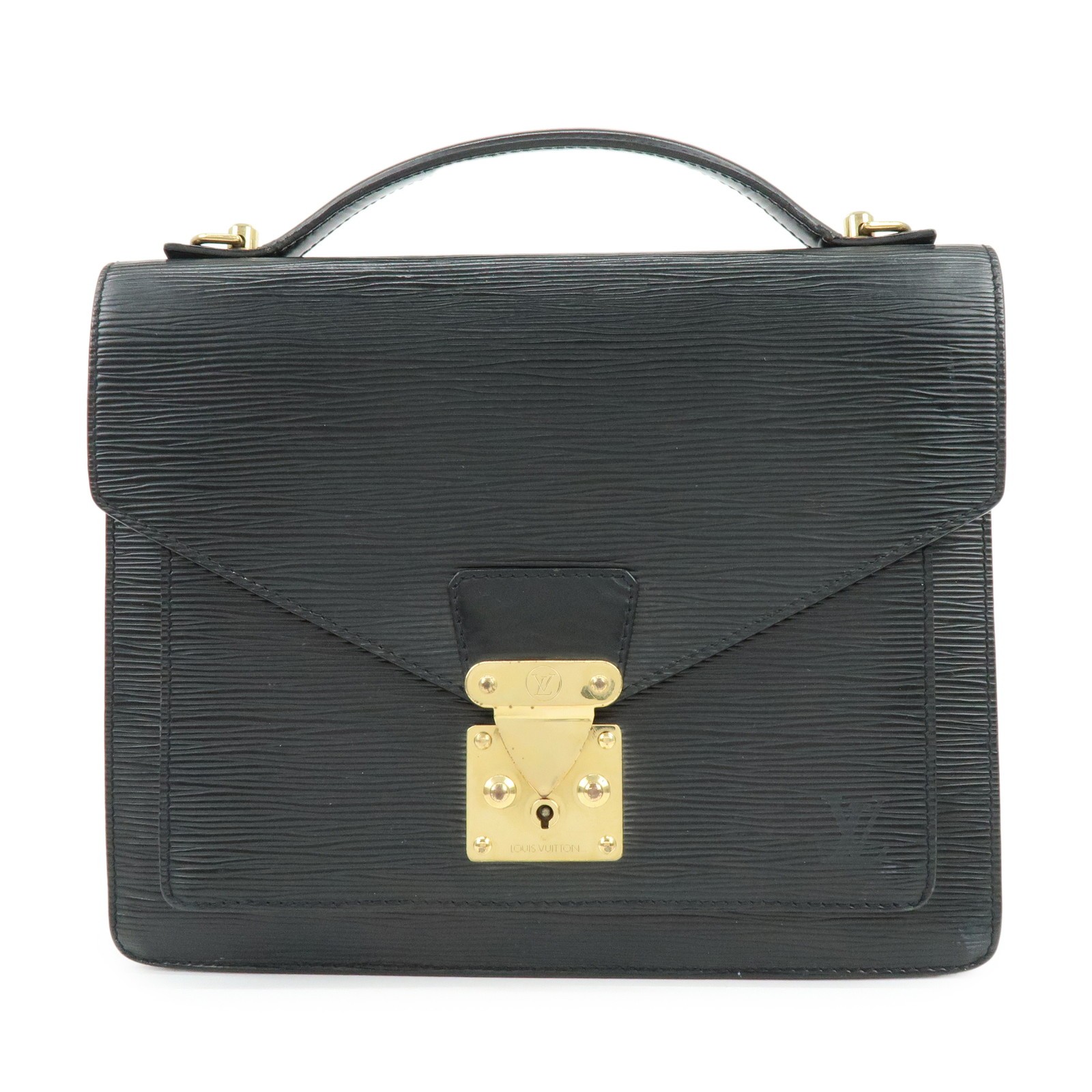 Louis Vuitton Epi Monceau 2Way Shoulder Bag Hand Bag Noir M52122 Auth Used F/S