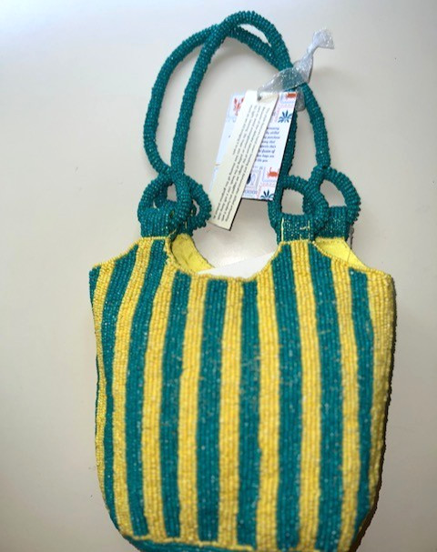 NEW Viral Beaded Bag Sardines Handcrafted in India, Brand New With Tags CUTE!!!