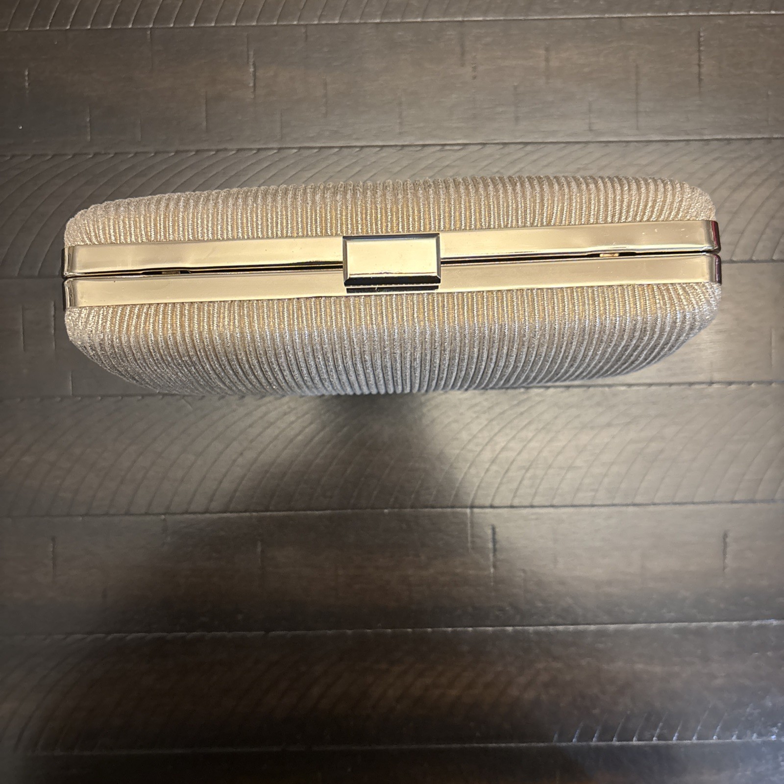 La Regale Champagne Evening Clutch With Strap Or Without
