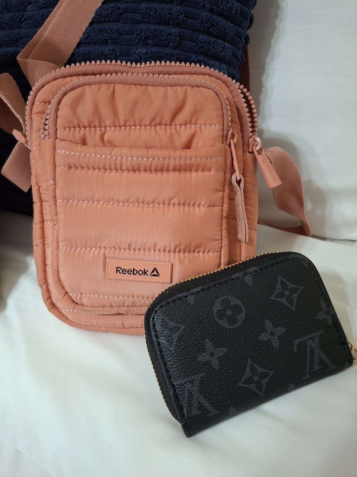 Reebok Pink Quilted Crossbody Bag