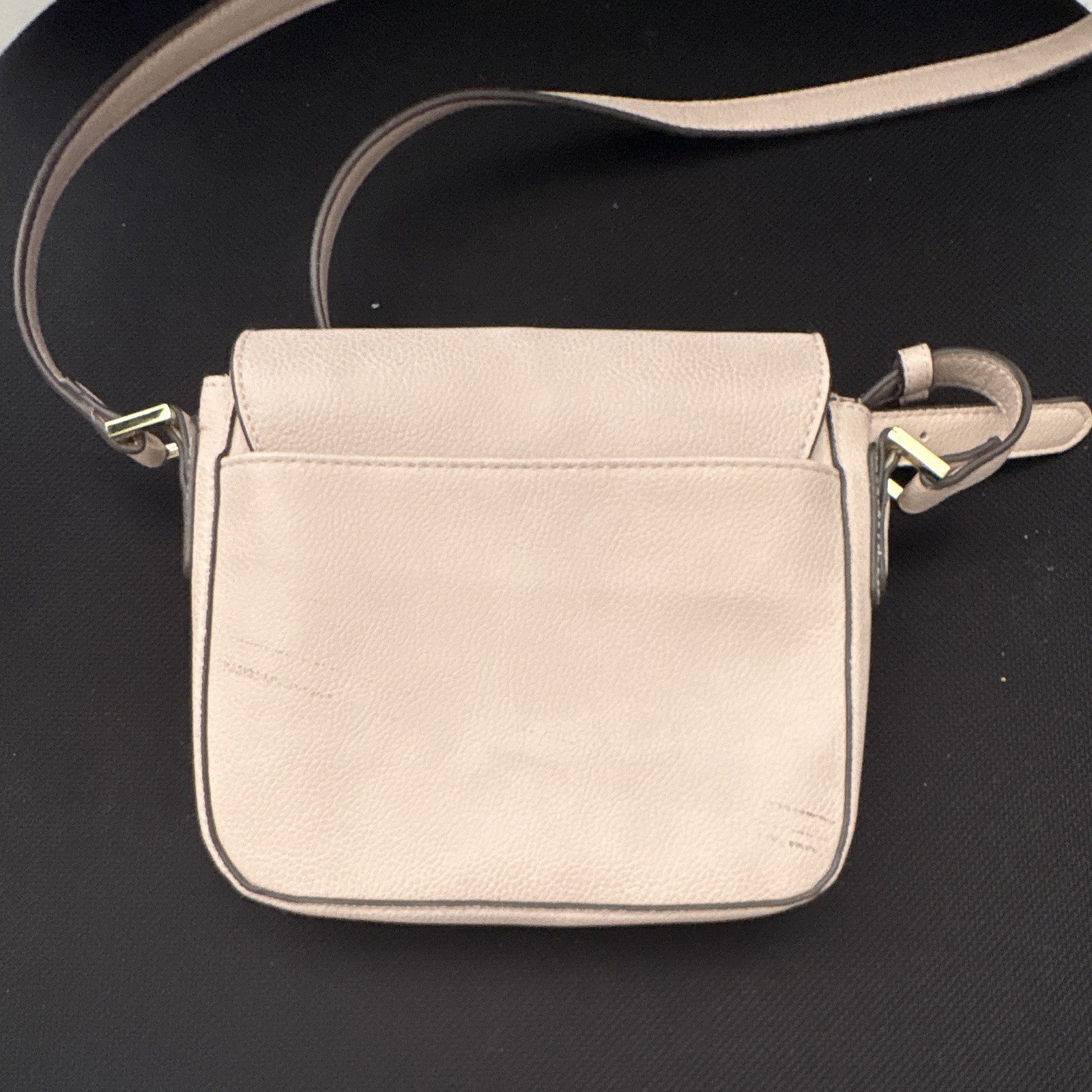 Nine West Blush Small Crossbody Bag Magnetic Flap Bow Accent Adjustable Strap