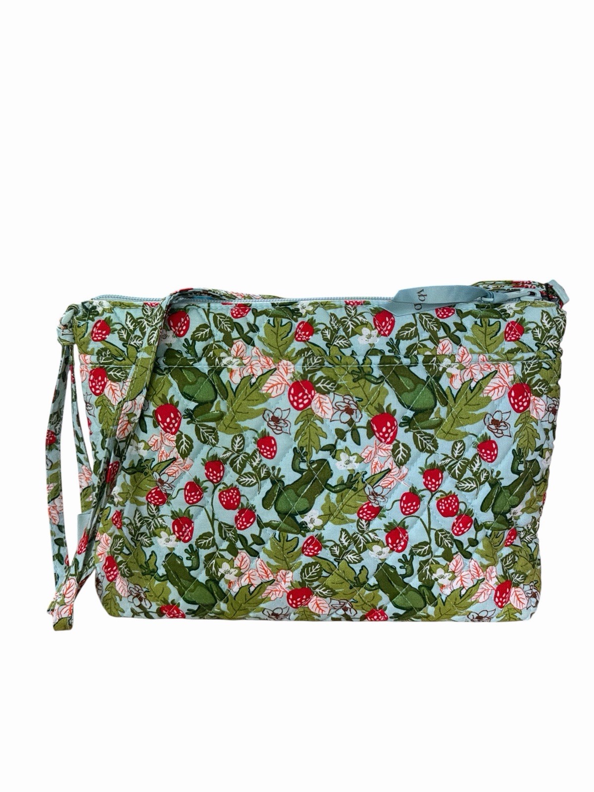 Vera Bradley Frogberry Meadow Large Hipster Crossbody Bag, Strawberry, NWT
