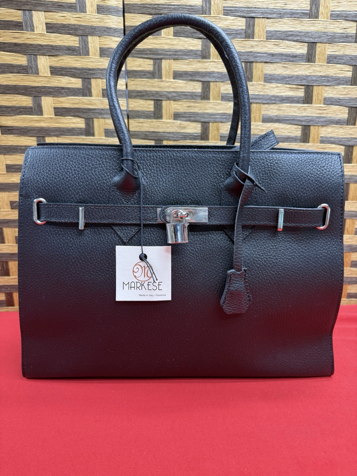 Sophisticated Markese Leather Satchel /Shoulder – Black – NWT – $420