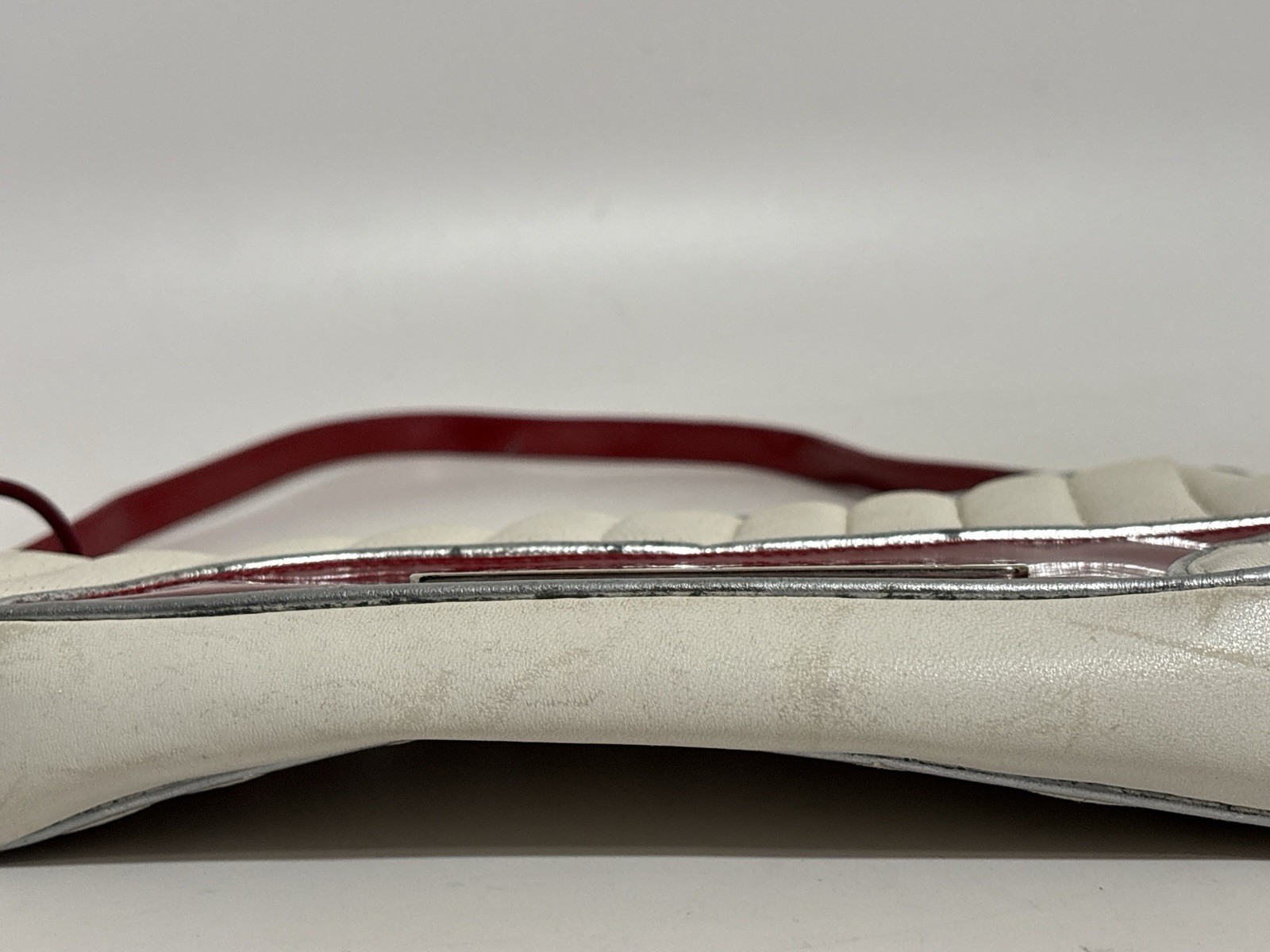 Vtg Christian Dior by John Galliano SS2001 White License Plate Saddle Bag