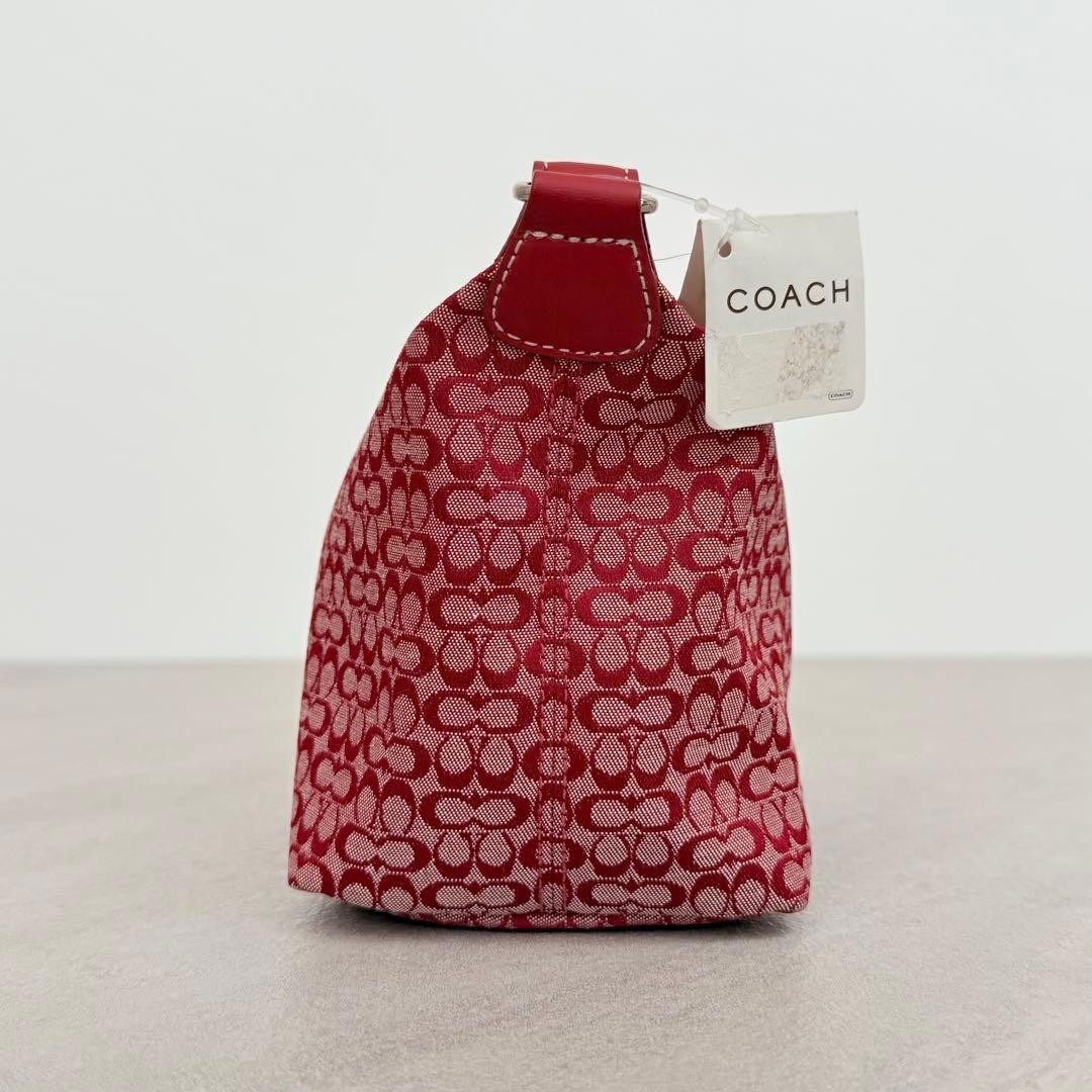 COACH signature handbag pouch accessory pouch red
