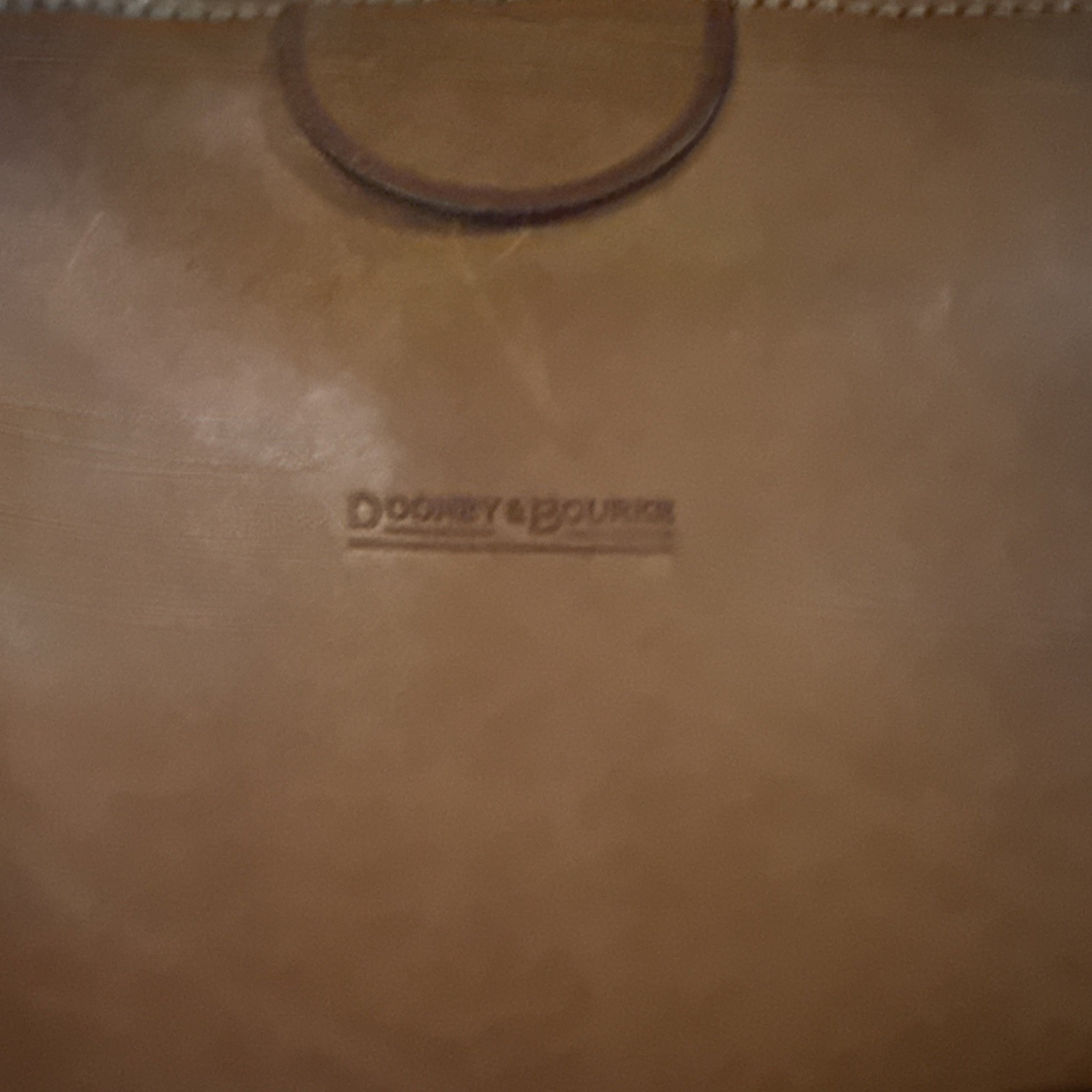 Vintage Dooney and Bourke Doctors Cognac Leather Top Handle Bag Italian RARE