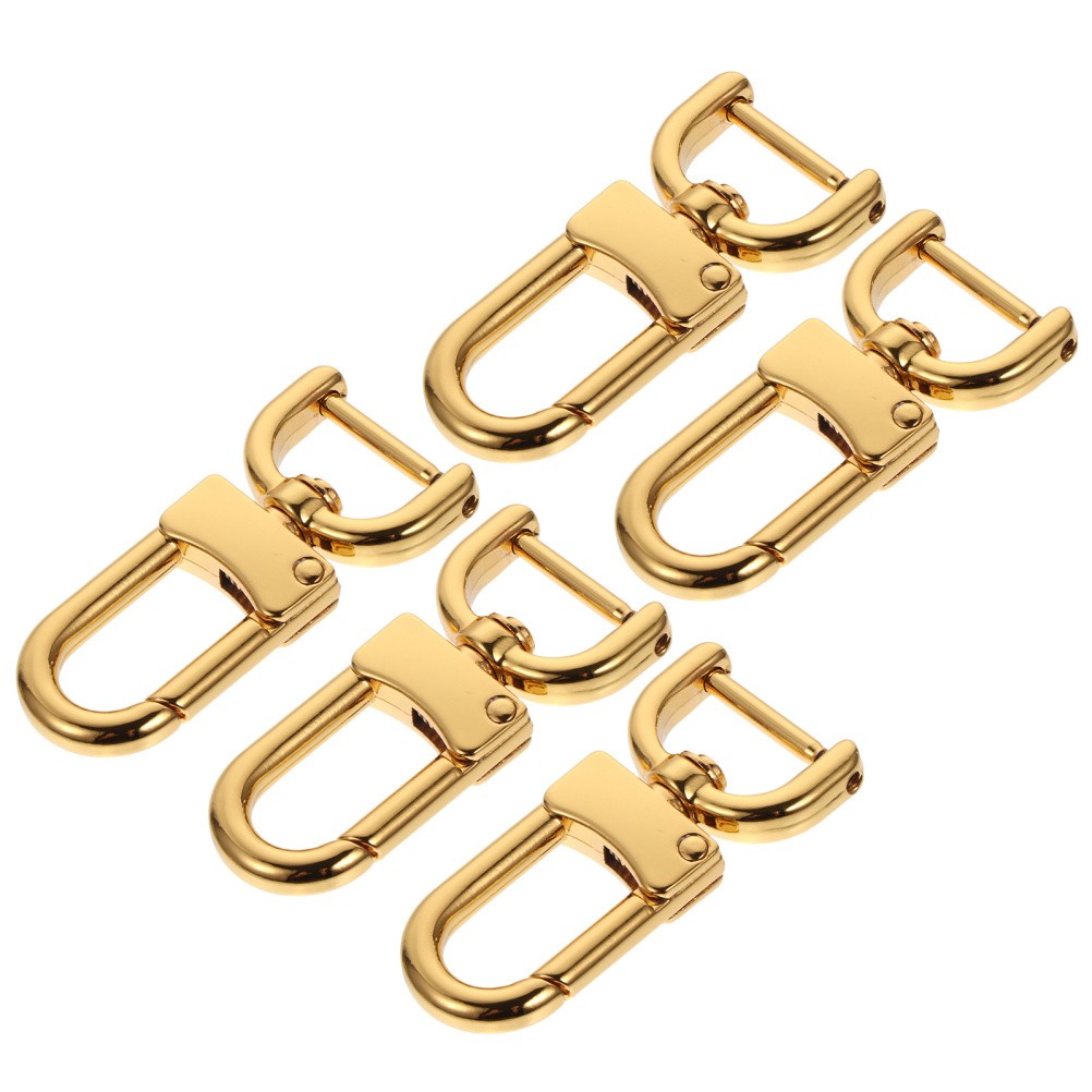 5pcs Detachable Snap Hook Swivel Clasp: Metal Lobster Claw Clips Clasp For