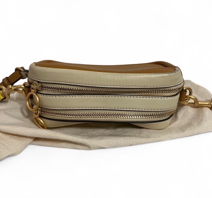 Tory Burch Perry Bombe mini bag yellow colorblock crossbody