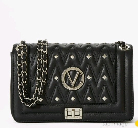 VALENTINO BY MARIO VALENTINO Alice Quilted Leather Shoulder Bag In Black